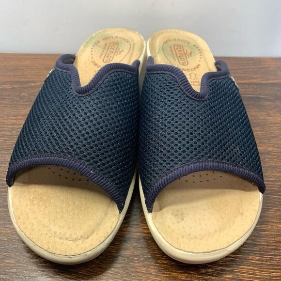 Fly Flot Women's Open Toe Anatomic Anti-Shock Slide Sandals Navy Blue Size 39 EU - Picture 6 of 11